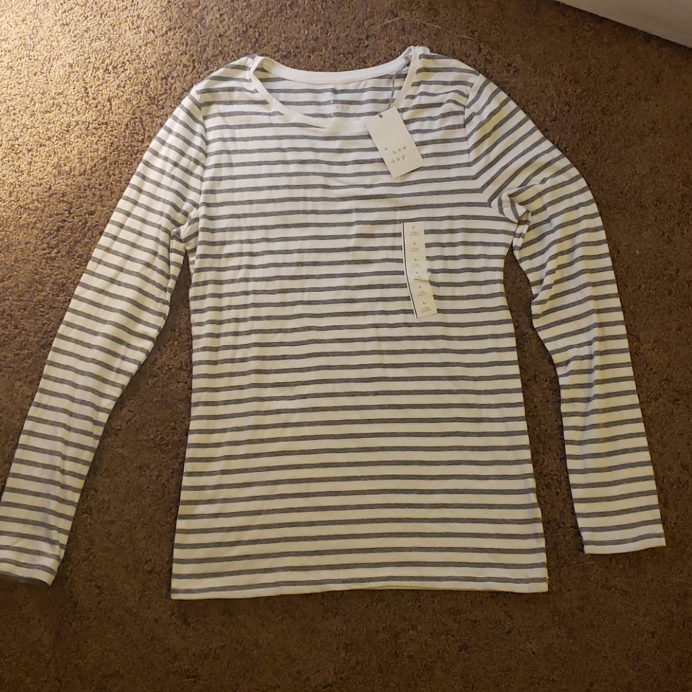 Striped long sleeve shirt